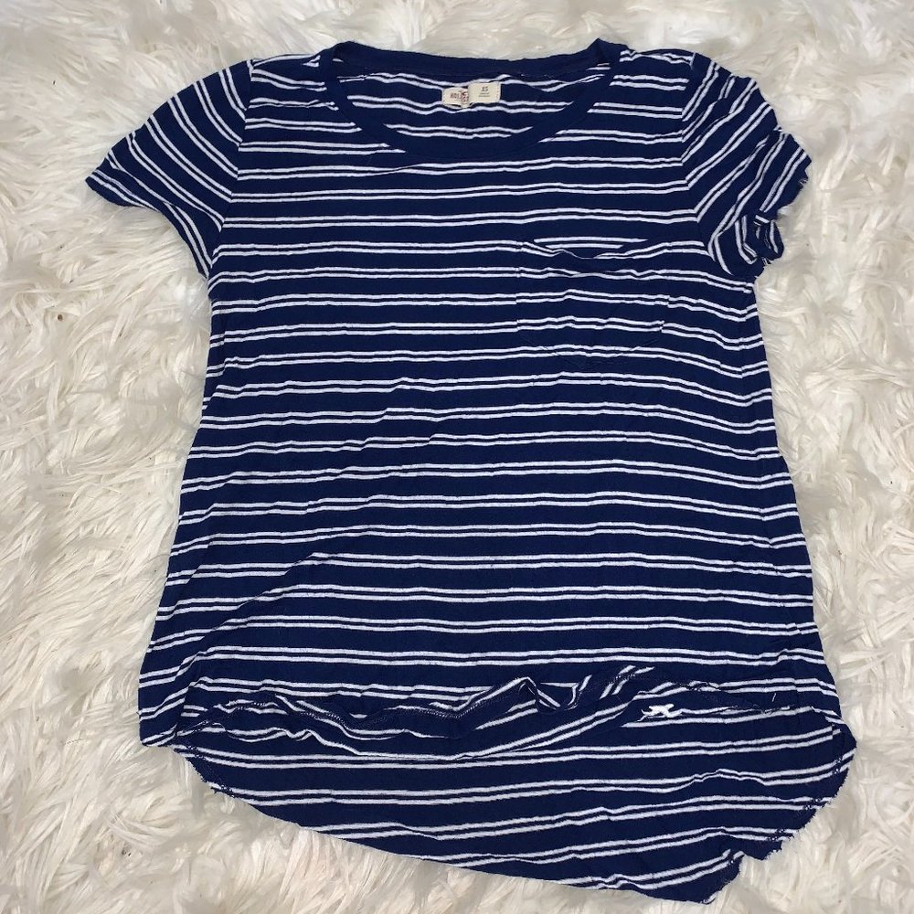 Hollister Blue/White Stripped Shirt